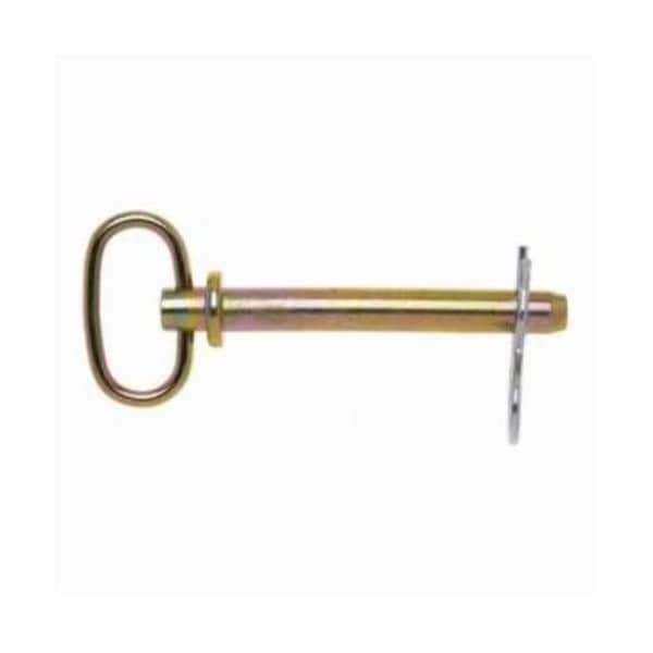 Campbell Chain & Fittings Hitch Pin, 38 In Dia, 3 In L Usable, Forged Steel, Zinc Plated With Yellow Chromate, 5, T3899733 T3899733 - main